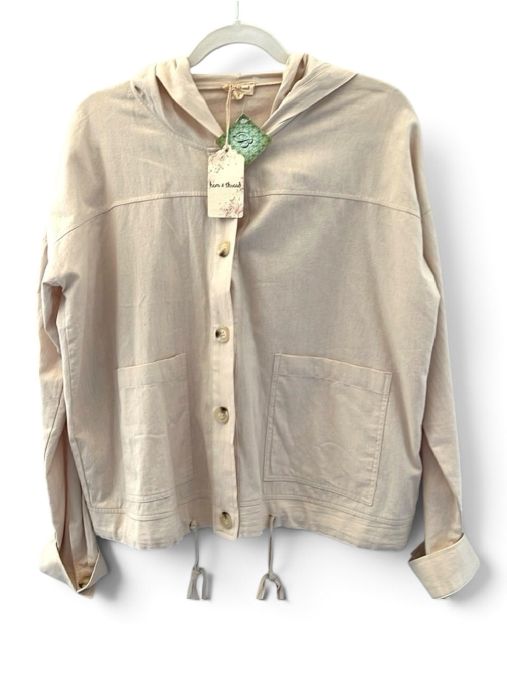 Hem &Thread Women’s lightweight hoodie size M